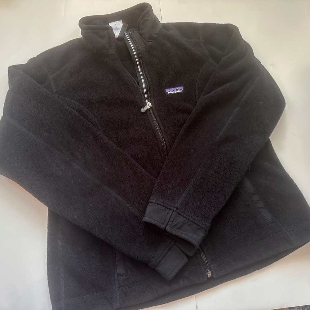 Patagonia Better Sweater Full Zip Fleece Jacket Black Womens‎ Large L 25539